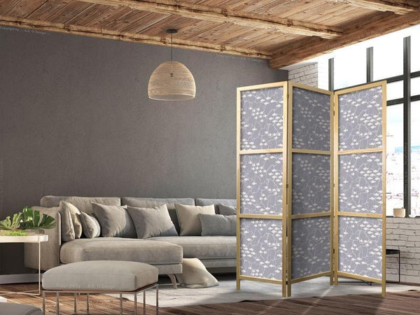 Paravento giapponese Branco di piccoli pesci sottomarini 3 ante