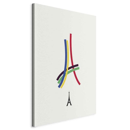 Quadro - Eiffel Tower - Colorful Graphics - Abstraction