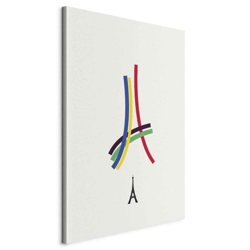 Quadro - Eiffel Tower - Colorful Graphics - Abstraction
