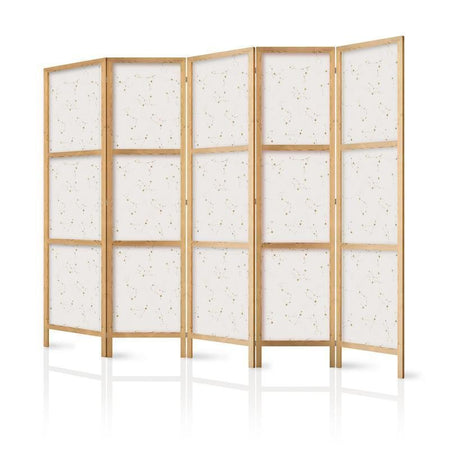Paravento giapponese - Star Map - Delicate Constellations in Warm Shades