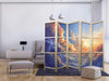 Paravento giapponese - Sunset Over a Cloudy Sea: A Wonderful Symphony of Colors