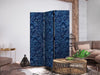Paravento - Dense Vegetation - Botanical Patterns in Illustrative Style Blue