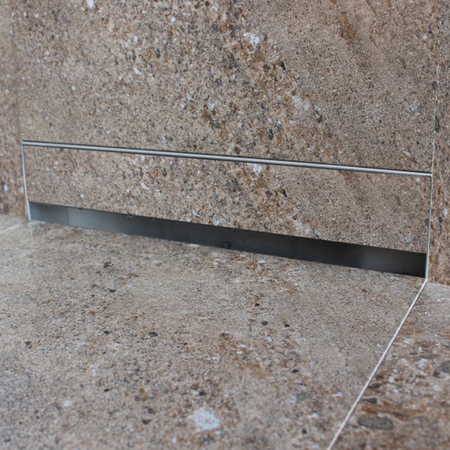 Canaletta Doccia Piastrellabile con scarico a Muro in inox da 30 e 70cm