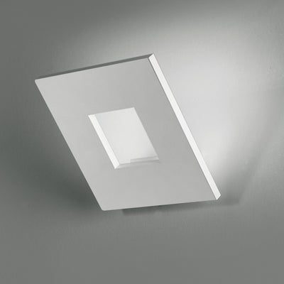 Applique moderno Cattaneo illuminazione SQUARE 860 20A LED 24W 2400LM 3000°K lampada parete dimmerabile basculante interni
