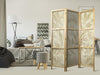 Paravento giapponese - Botanical Motif with Leaves and Vines in Sandy Colors