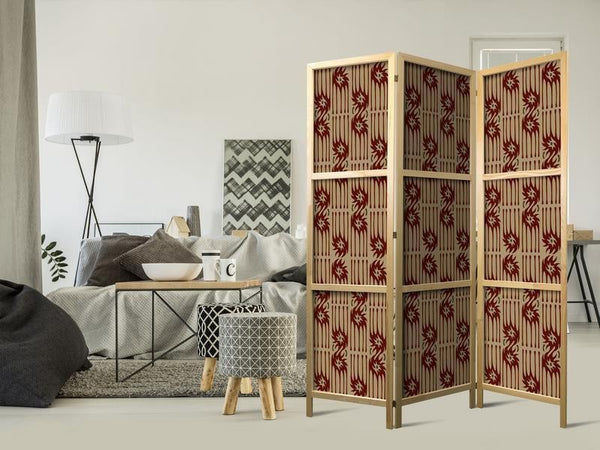 Paravento giapponese Figure tribali 3 ante