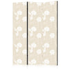 Paravento - Fish and Water Lilies - Bright Oriental Fish Swimming Among Water Flowers on a Delicate Sand-Beige Backgroun