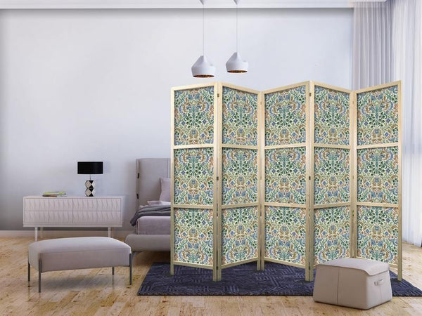 Paravento giapponese - Retro Vintage Intricate and Rich Pattern in Victorian Style