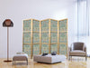 Paravento giapponese - Retro Vintage Intricate and Rich Pattern in Victorian Style