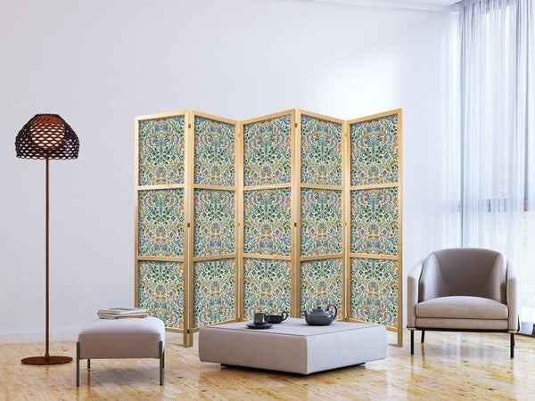 Paravento giapponese - Retro Vintage Intricate and Rich Pattern in Victorian Style