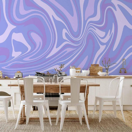 Carta da parati - Purple Composition - Abstract Background in Violet-Purple-Lavender Hues