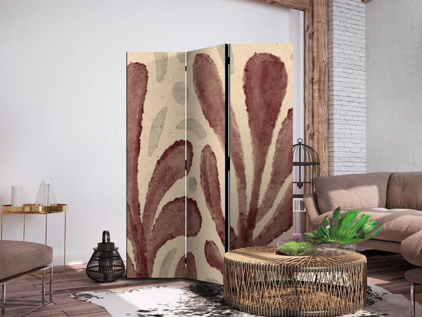 Paravento - Waving Leaves - Irregular Plant Shapes in the Style of Matisse