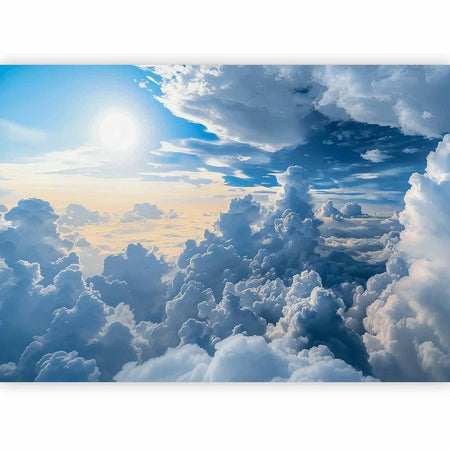 Carta da parati - Symphony of Light: Sun and Clouds Collaborating on a Beautiful Sky
