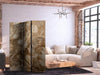 Paravento - Carved Floral Ornaments in Soft Sepia and Brown Tones