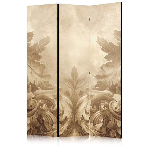 Paravento - Carved Baroque Ornaments - Rich Composition in Sepia Colors