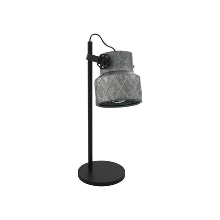 Lampada Da Scrivania Moderna Hilcott 1 Luce Acciaio Nero