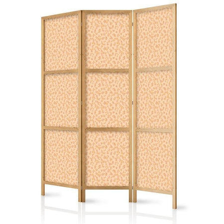 Paravento giapponese - Tiny Dots - Optimistic Pattern in Peach Colors