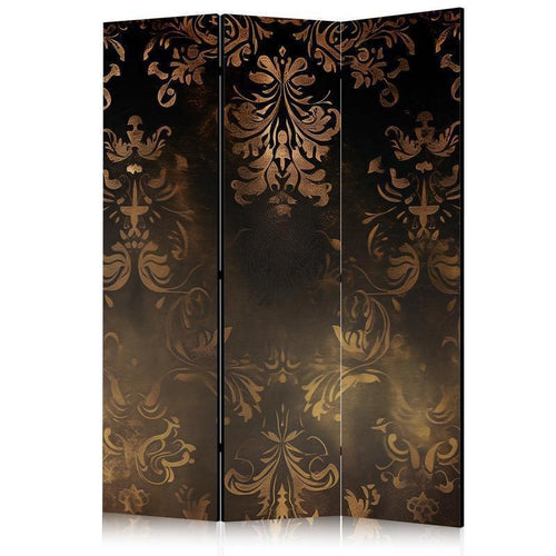 Paravento - Baroque Ornaments in Patinated Gold and Bronze - Retro Motif