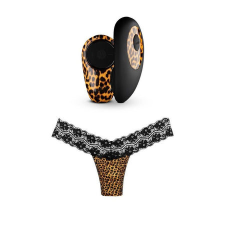 Vibratore TANIA PANTY VIBE Mutandina slip vibrante leopardata