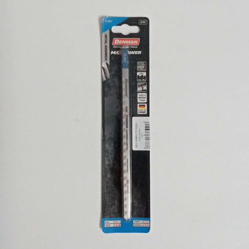 Benman lame attacco Bosch da 180/200mm per seghetto alternativo per ferro dentatura fine - blister da 5 lame