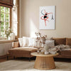 Quadro - Rhythmic Gymnastics - Illustration of a Woman With a Ribbon