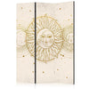 Paravento - Golden Sun and Moon - Artistic Retro Style Illustration