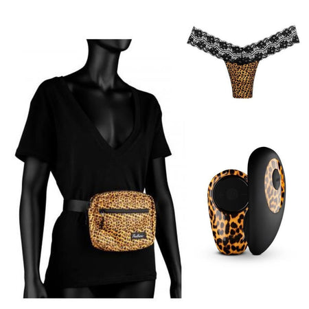 Vibratore TANIA PANTY VIBE Mutandina slip vibrante leopardata