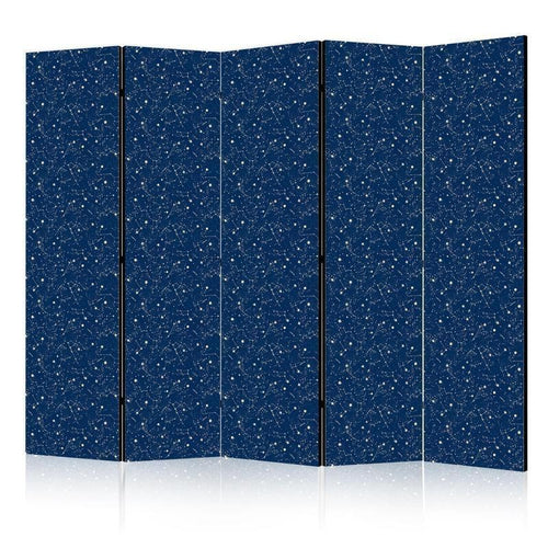 Paravento - Cosmic Inspirations - Pattern with Stars and Constellations on a Dark Background