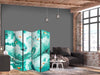 Paravento - Koi Fish Among Waves - Japanese Fish Amid Waves in Shades of Turquoise And White