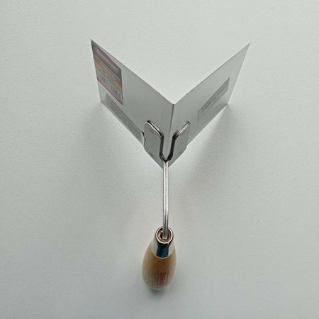 Benman cazzuola di acciaio inox per angoli esterni manico legno