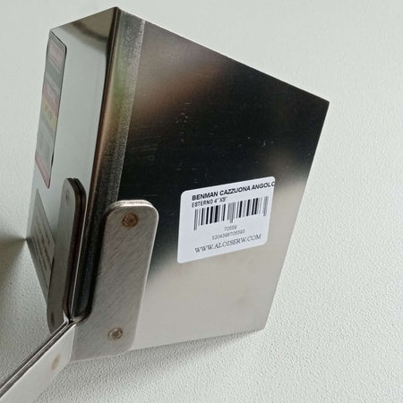 Benman cazzuola di acciaio inox per angoli esterni manico legno