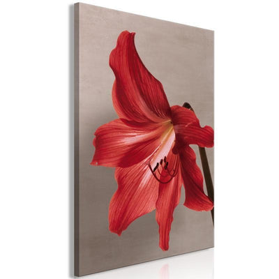 Quadro - Red Flower (1 Part) Vertical