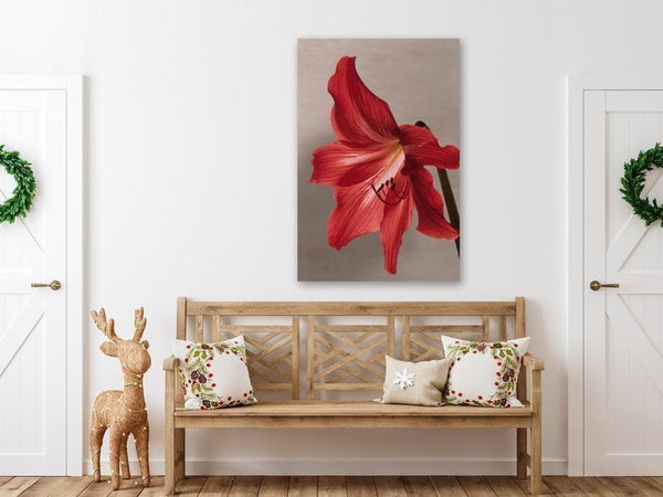 Quadro - Red Flower (1 Part) Vertical