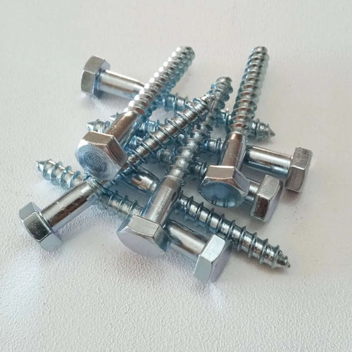 Vite 10x160mm - 10pz per legno mordente tirafondo testa esagonale TE