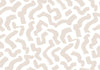 Carta da parati - Abstract composition - beige patterns in shapes on a white background
