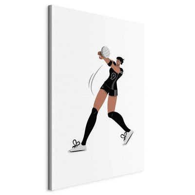 Quadro - Female Volleyball Player Illustration