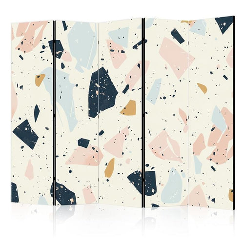 Paravento - Terrazzo with Large - Scaled Stones in Subdued Colors