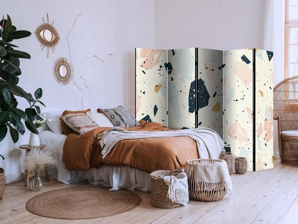 Paravento - Terrazzo with Large - Scaled Stones in Subdued Colors