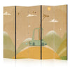 Paravento - Dreamy Traveler - Giraffe Driving a Car on a Beautiful Sunny Day
