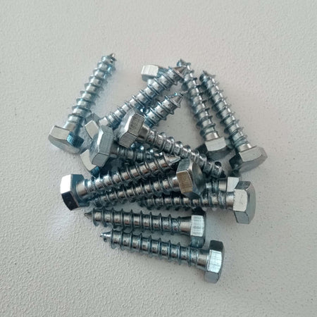 Vite 8x40mm - 10pz per legno mordente tirafondo testa esagonale TE