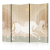 Paravento - Moonlit Steeds - Horses Galloping Among Trees on a Starry Night