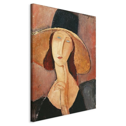Quadro - Portrait of Jeanne Hebuterne in a Large Hat