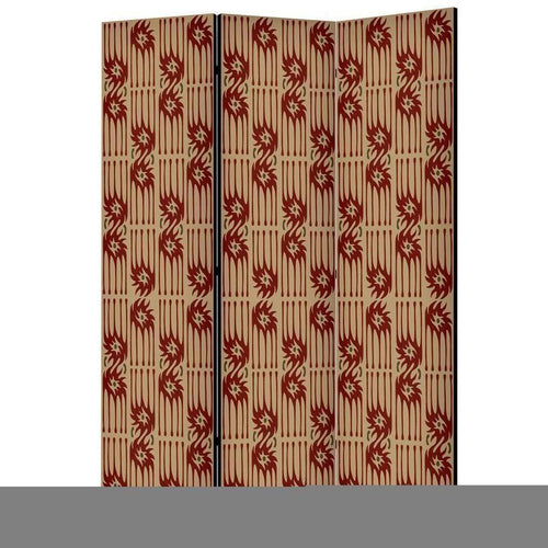 Paravento - Predatory Features - Red Abstract Shapes Inspired by Tribal