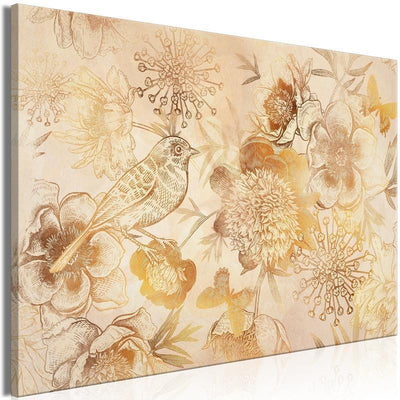 Quadro - Golden Mosaic of Nature (1 Part) Wide