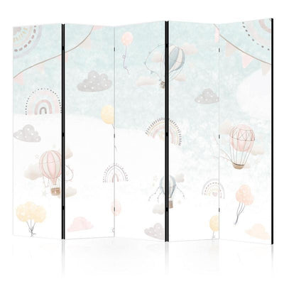 Paravento Mongolfiere nel cielo 5 ante