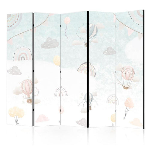 Paravento Mongolfiere nel cielo 5 ante
