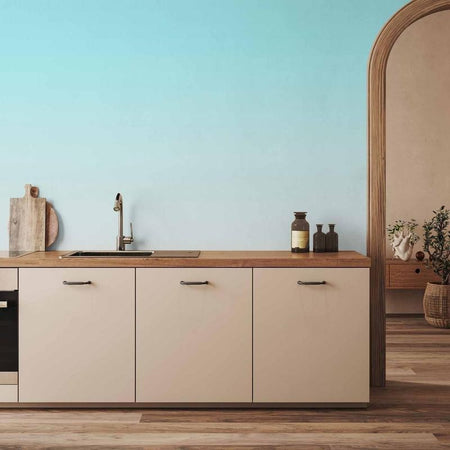 Carta da parati - Summer Morning - Transition of Colors from Light Blue to Pink