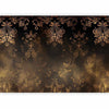 Carta da parati - Baroque Ornaments in Patinated Gold and Browns: Retro Motif
