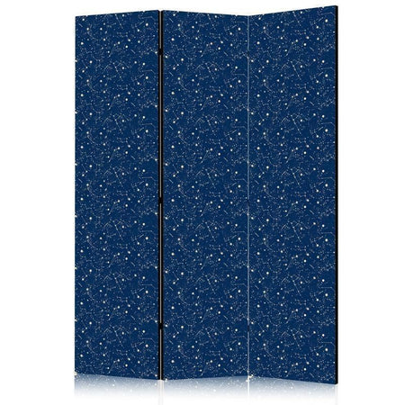 Paravento - Cosmic Inspirations - Pattern with Stars and Constellations on a Dark Background