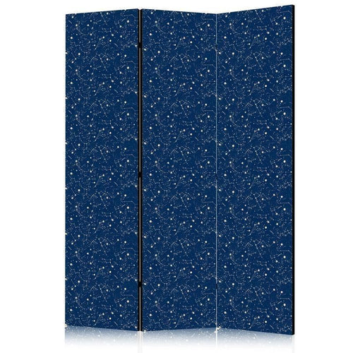 Paravento - Cosmic Inspirations - Pattern with Stars and Constellations on a Dark Background